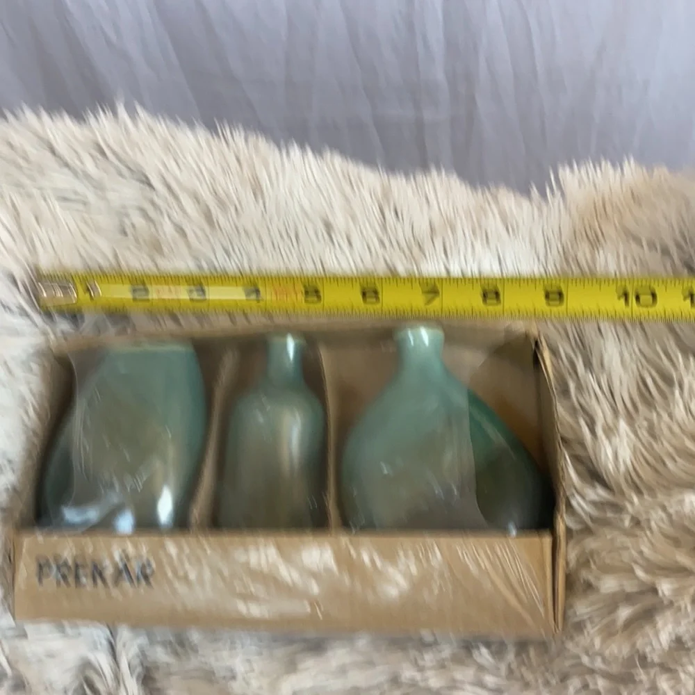 Ceramic small vases set of three brand IKEA NIB